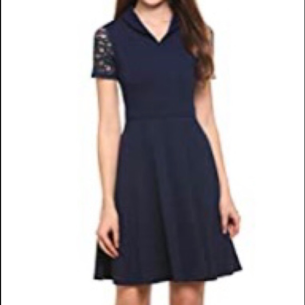 Women's 3/4 Sleeve Round Neck Loose Midi Long Dress